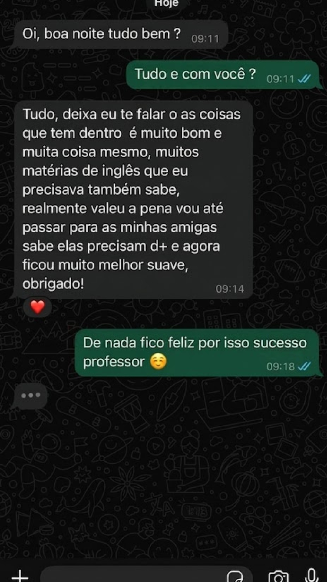 Depoimento de aluno 6